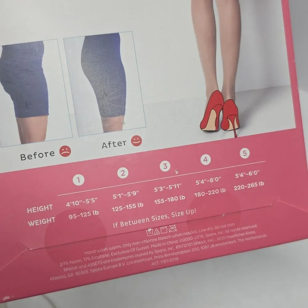 ASSETS by Spanx Shaping Sheers Pantyhose Size 5 Nude Full Length New NIB